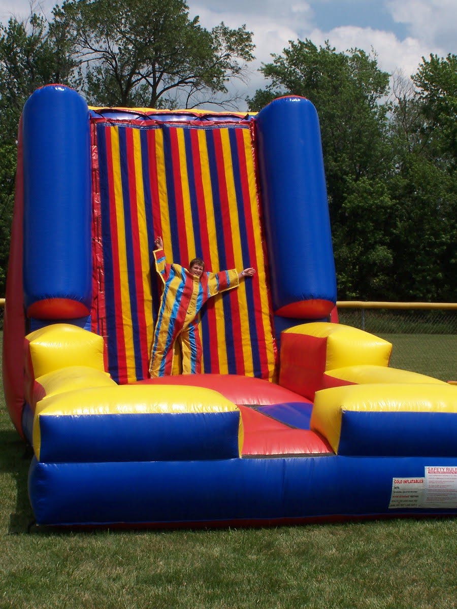 Retro Velcro Wall & Slide Combo - Inflatable Rental - Funtime Inflatables